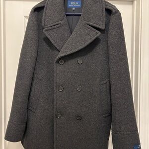 Polo Ralph Lauren Dark Gray Pea Coat NWOT